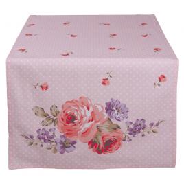 Traversa masa bumbac roz flowers 50x140 cm
