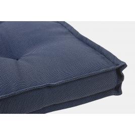 Set 4 perne podea textil albastru 40x40x4 cm