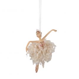 Set 4 ornamente brad balerina 11x2x15 cm