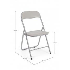 Set 6 scaune pliabile bej joy 45x44x79 cm