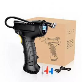 Mini Compresor Auto Tip Pistol, Display Digital cu LED Programabil, Cablu 2,8m