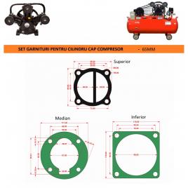 Garnituri set pentru cap compresor de aer v 65mm ch083 mod.6(j)