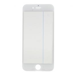 Geam sticla iphone 6s cu rama si adeziv sticker alb