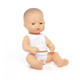 Papusa bebelus educativa 32 cm - baiat asiatic