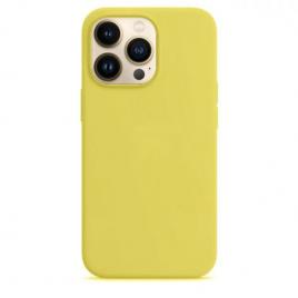 Husa telefon iphone 13 pro silicon yellow