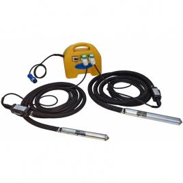 PACHET - 2xLance vibratoare VS600 cap vibrare 50mm si convertizor SK1 5M STRONG carcasa ABS 230V