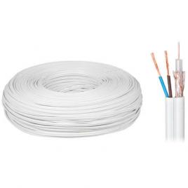 Cablu coaxial 75 cu+cu+2x0.5mm 100m