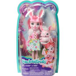 Enchantimals papusi cu animalute bree bunny & twist