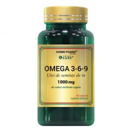 Omega 3*6*9 - ulei seminte de in 1000mg premium 60cps cosmo pharm