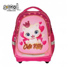 Ghiozdan anatomic cute kitty, 38x39x19.5 cm - s-cool