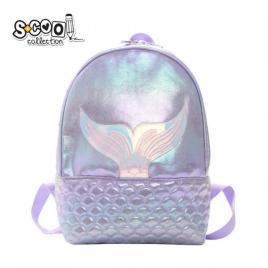 Ghiozdan gradinita glitter mermaid, 25x32x11 cm - s-cool