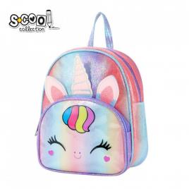 Ghiozdan gradinita glitter unicorn, 25x32x11 cm - s-cool