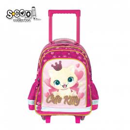 Ghiozdan trolley cute kitty, 38x29x14 cm - s-cool