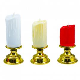 Lumanare ornamentala - candela, 3 buc/set