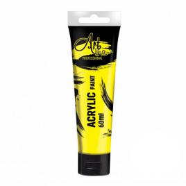 Vopsea acrilica art, 60 ml, 6buc/set, yellow lemon - artline