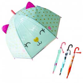 Umbrela copii, cu desene, animalute, 70 cm