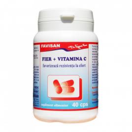 Fier + vitamina c 40cps favisan