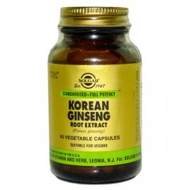 Sfp korean ginseng root extract veg.60cps solgar