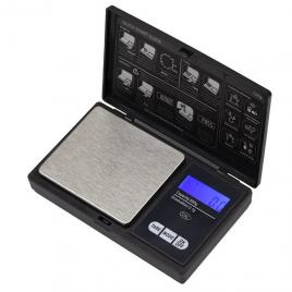 Cantar digital de buzunar ideallstore®, special weight, afisaj lcd, protectie plastic, 13 cm, 500g maxim, negru
