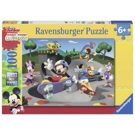 Puzzle mickey cu skateboard 100 piese