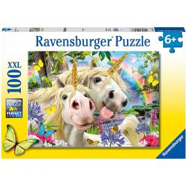 Puzzle selfie cu unicorni 100 piese