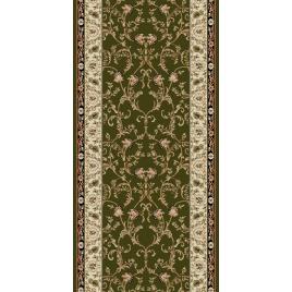 Traversa hol, model lotos 523, verde, latime 60 cm, festonata la capete