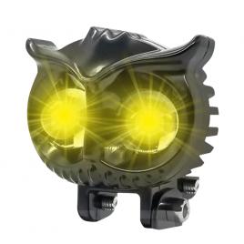 Set 2 proiectoare auto/moto 2led cu lupa, 40w, bicolore, 2 faze