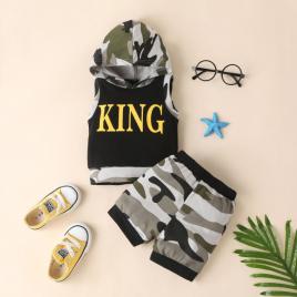 Costumas pentru baietei - king army (marime disponibila: 0-3 luni)