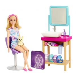 Set de joaca barbie - salonul de cosmetica
