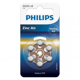 Baterie auditiva zinc air blister 6 buc phili
