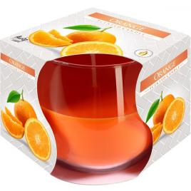 Lumanare pahar portocale