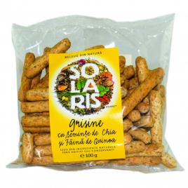 Grisine cu faina integrala, quinoa si seminte chia 100gr solaris