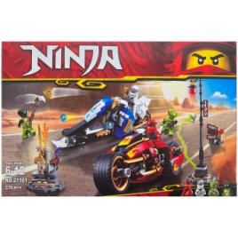 Set de constructie Ninja Motociclete de lupta 376 piese
