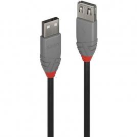 Cablu lindy 0.5m usb 2.0 type a ext anth