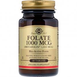 Folate (as metafolin) 1000mcg tabs 60tb solgar