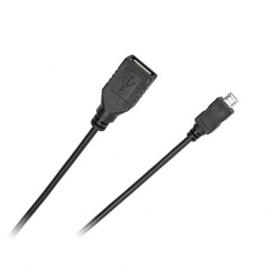 Cablu adaptor otg usb mama la micro usb tata 0.2m cabletech