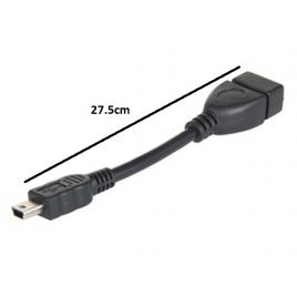 Cablu adaptor otg miniusb - usb mama 27.5cm case de marcat tablete telefoane smart