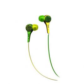 Casca in ureche 3.5 mm verde cu galben audio wild maxell