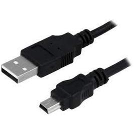 Cablu usb 2.0 a mufa - usb b mini mufa nichelat 3m negru logilink cu0015