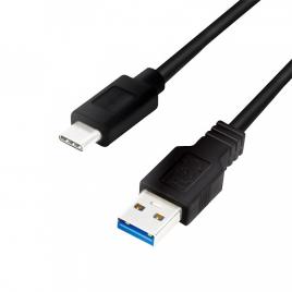 Cablu usb 3.0 a - usb type c 0.15m negru logilink cu0166
