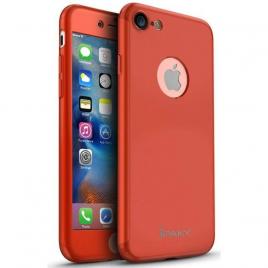 Husa apple iphone 6/6s ipaky full cover 360 rosu + folie cadou