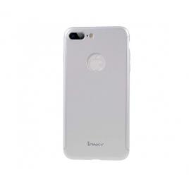 Husa apple iphone 7 plus ipaky full cover 360 argintiu + folie cadou
