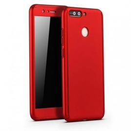 Husa apple iphone 7 premium full cover 360 rosu + folie cadou