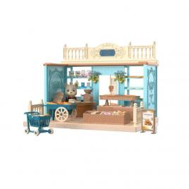 Casa de papusi cu figurine si mobilier, brutarie
