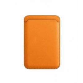 Portofel flippy magsafe piele pentru carduri compatibil cu apple iphone 12/12 mini/12 pro/12 pro max,portocaliu