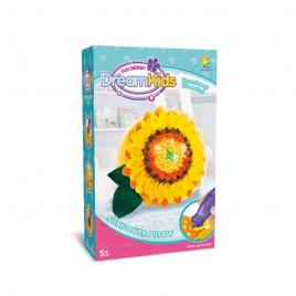 Set creatie perna pentru copii, dream kids, floarea soarelui
