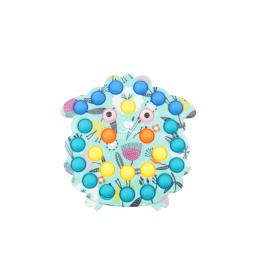 Jucarie senzoriala antistres, simple dimple, oaie, multicolor, v3