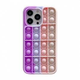 Husa de protectie flippy pop it compatibila cu apple iphone 13,model 2,multicolor