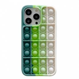 Husa de protectie flippy pop it compatibila cu apple iphone 13,model 3,multicolor