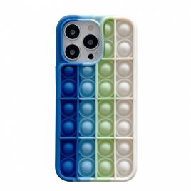 Husa de protectie flippy pop it compatibila cu apple iphone 13,model 6,multicolor